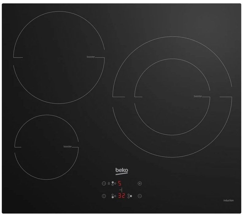 Beko HII63402MT hobs Negro Integrado 60 cm Con placa de inducción 3